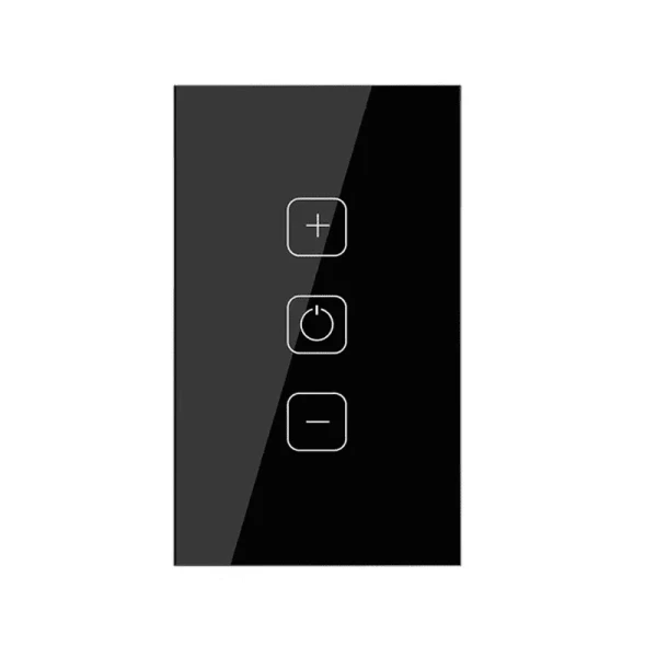 ATENUADOR  TÁCTIL 1 CIRCUITO COLOR NEGRO