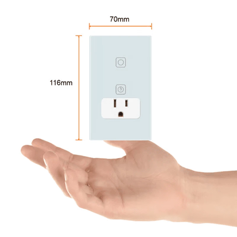 APAGADOR CON CONTACTO + 1 BOTON BLANCO - Imagen 3