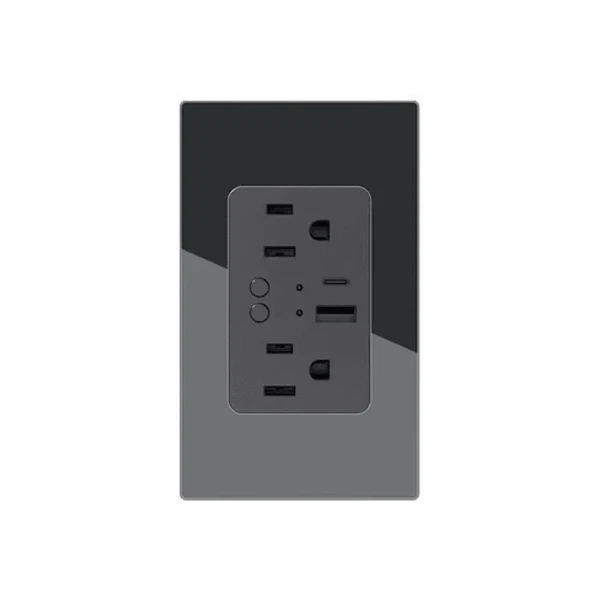 TOMACORRIENTE CON 2 CONTACTOS + USB + C