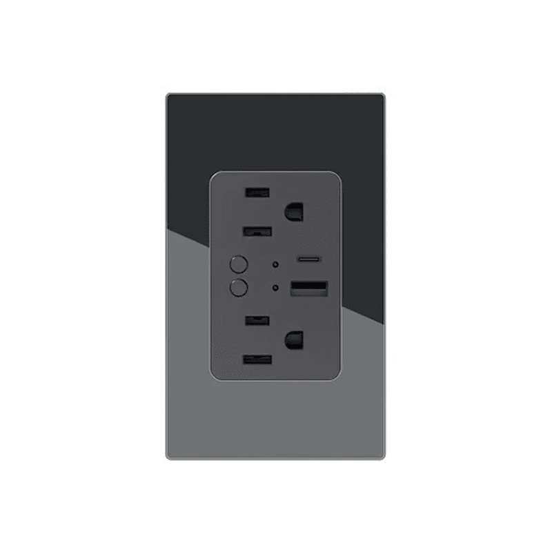 TOMACORRIENTE CON 2 CONTACTOS + USB + C